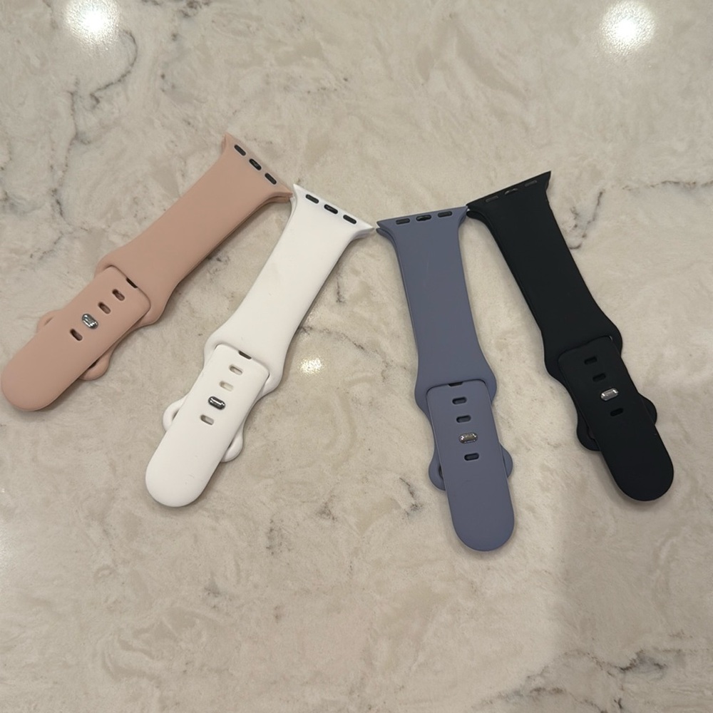 Set of Four Silicone Watch Bands